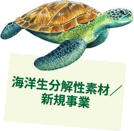 海洋生分解性素材／新規事業